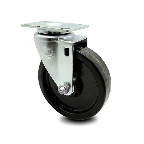 Service Caster 5 Inch Phenolic Wheel Swivel Top Plate Caster SCC-20S514-PHS-TP3 - main